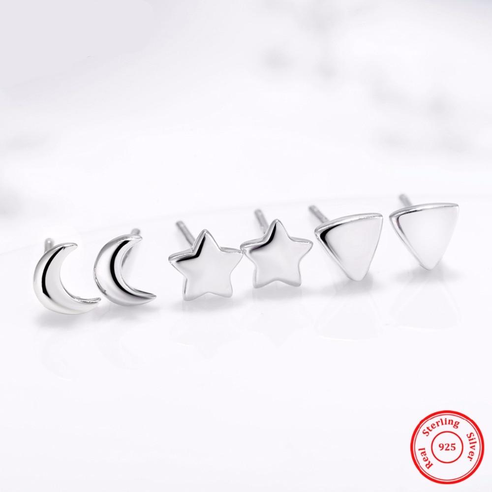 Stars Moon Stud Earrings