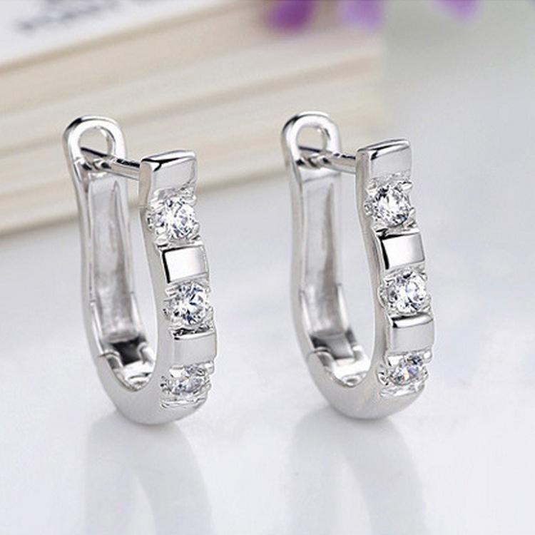 Women's 925 Sterling Silver Horseshoe Earrings