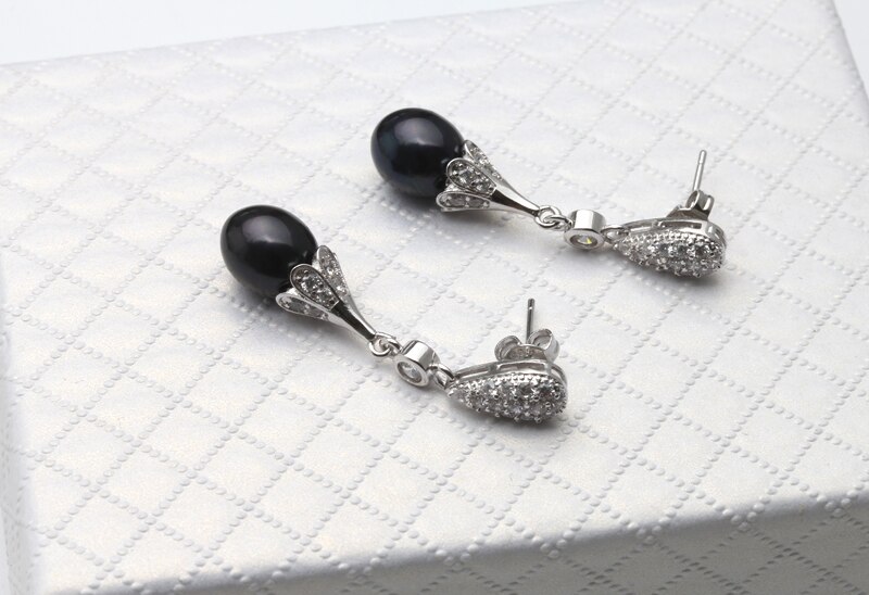 Women's 925 Silver Earrings with Pearls Women's 925 Silver Earrings with Pearls