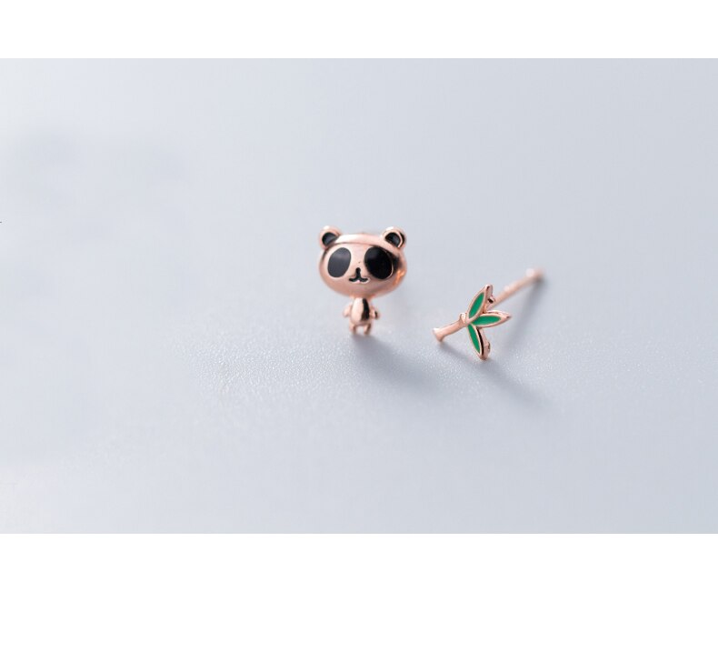 925 Sterling Silver Panda Stud Earrings 925 Sterling Silver Panda Stud Earrings
