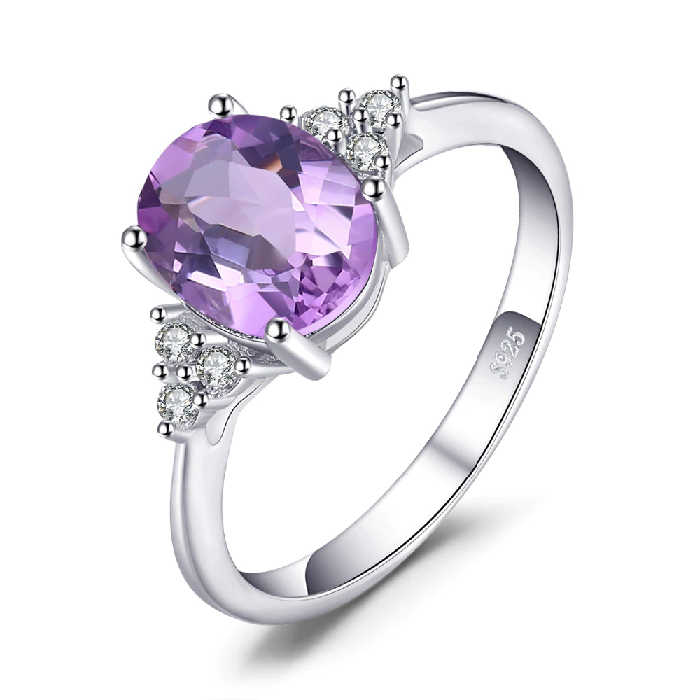 Sterling silver Purple Sapphire Ring