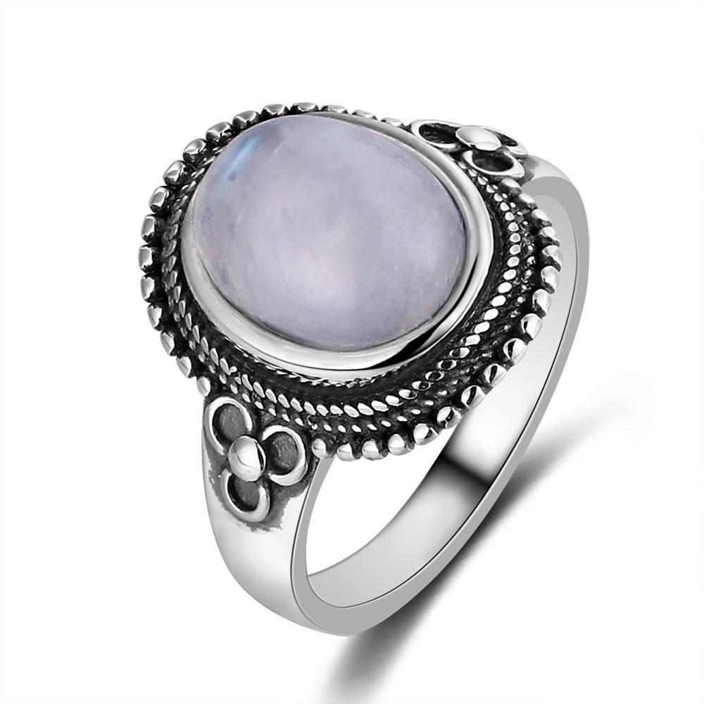 Natural Moonstone rings Sterling Silver - R325MS